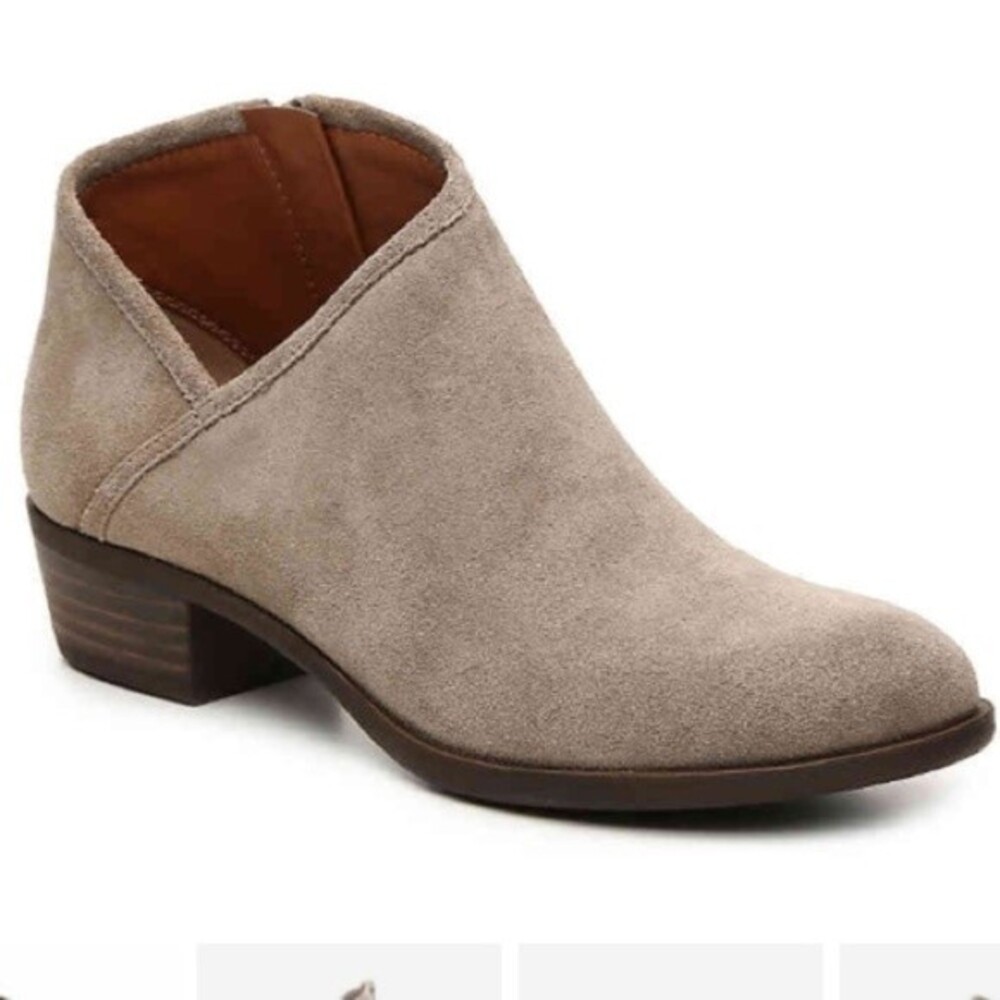 Lucky Brand Brekke Suede Bootie Greige 9M